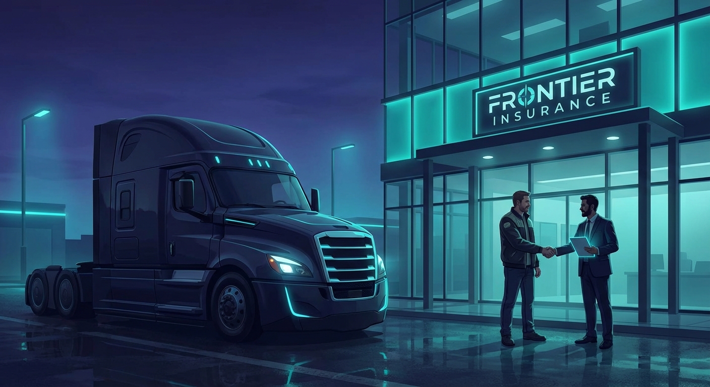 Semi-truck driving on an Ontario highway