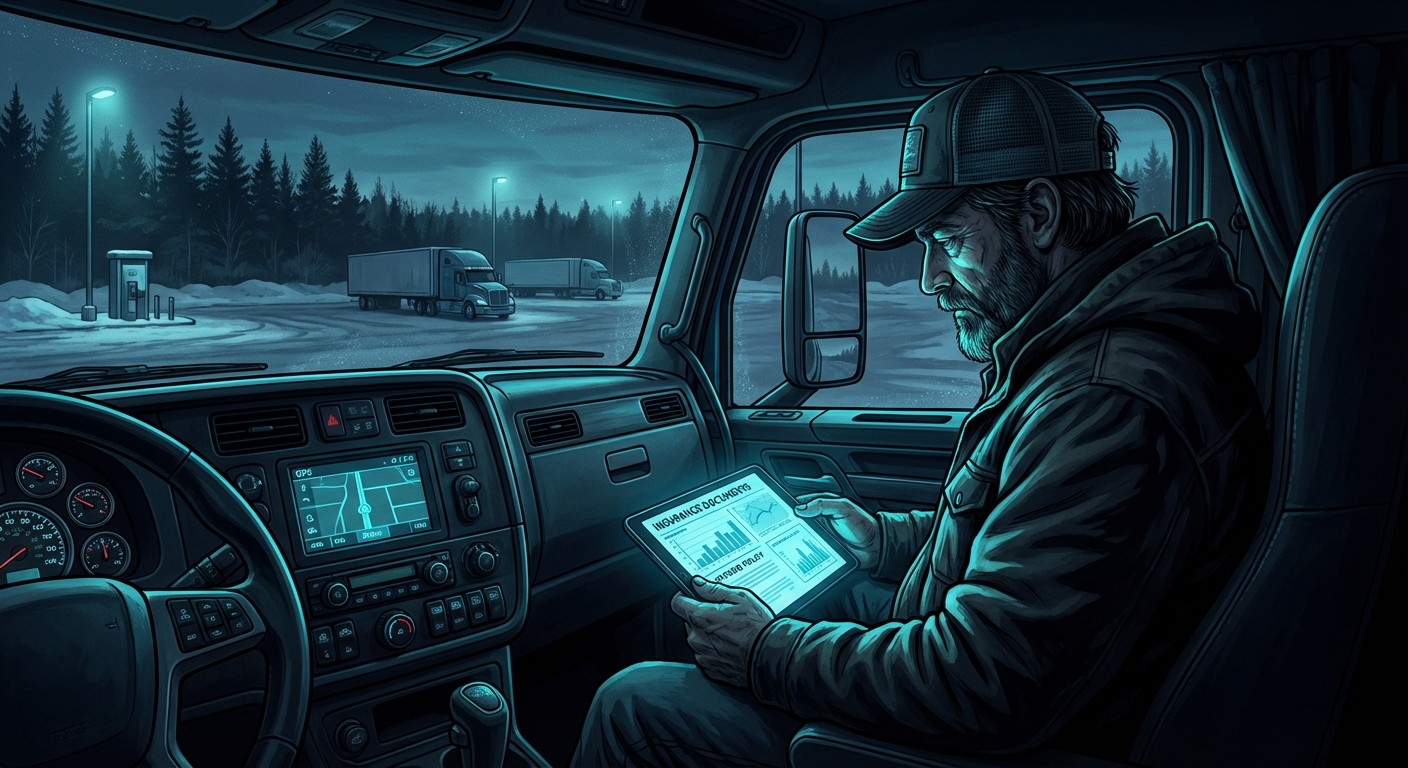 Close-up of a trucking insurance policy document for an Ontario owner-operator