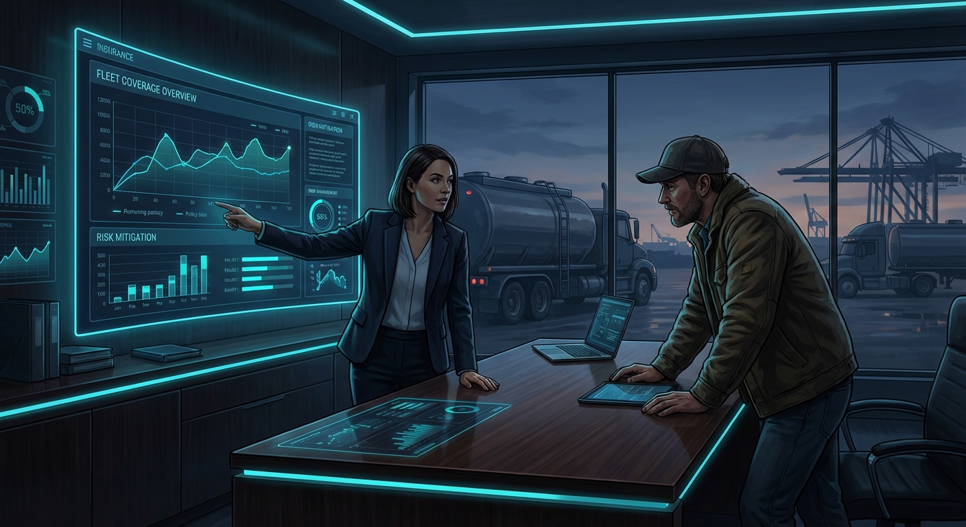 Close up of a tanker truck's valves and hoses, illustrating the specialized equipment involved.