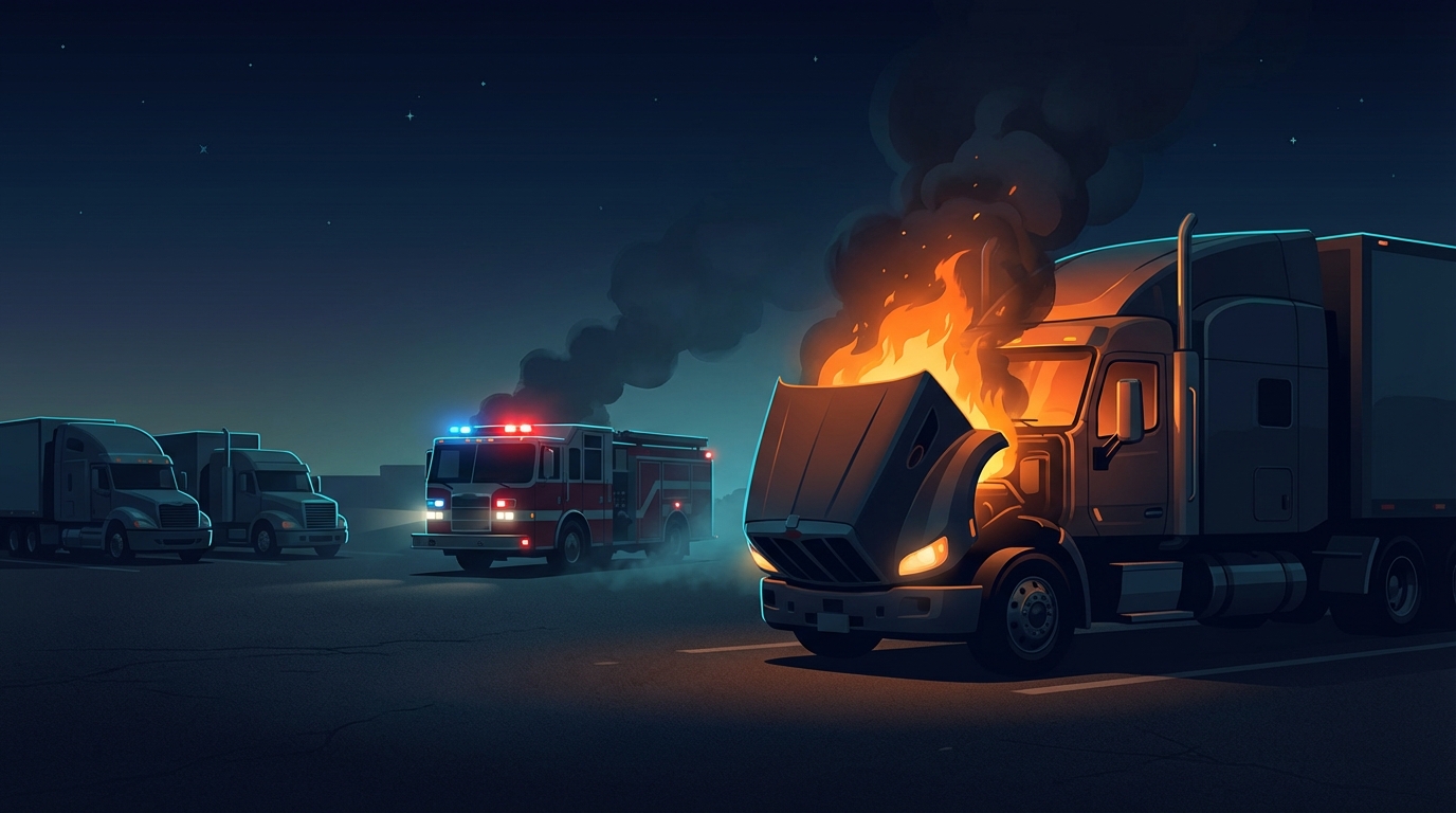 Engine Fire in Brampton