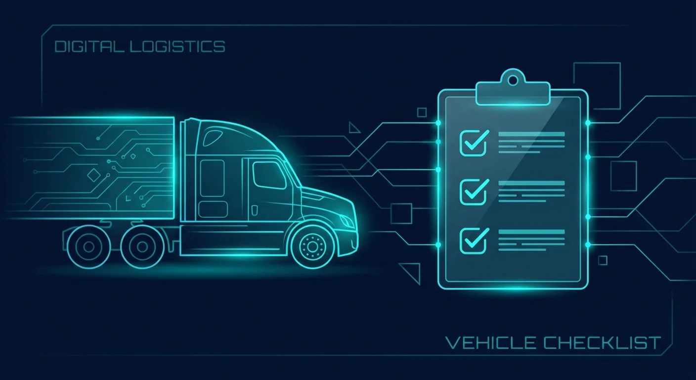 Fleet insurance requirements checklist with commercial trucks